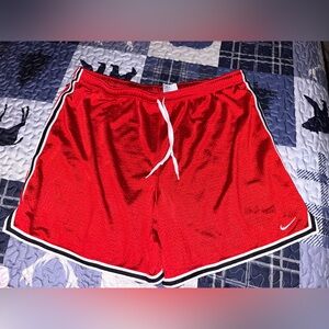 Nike Red Shorts with White Drawstring